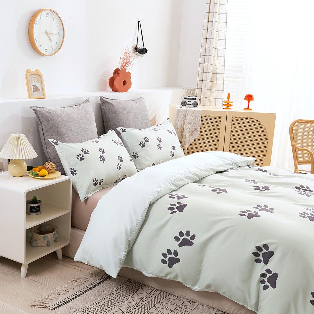 3D Animal Footprint Quilt Cover Set Bedding Set Duvet Cover Pillowcases 274