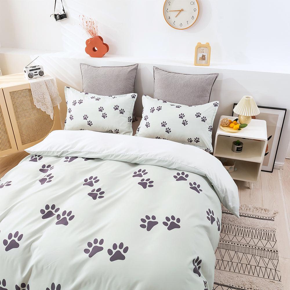3D Animal Footprint Quilt Cover Set Bedding Set Duvet Cover Pillowcases 274