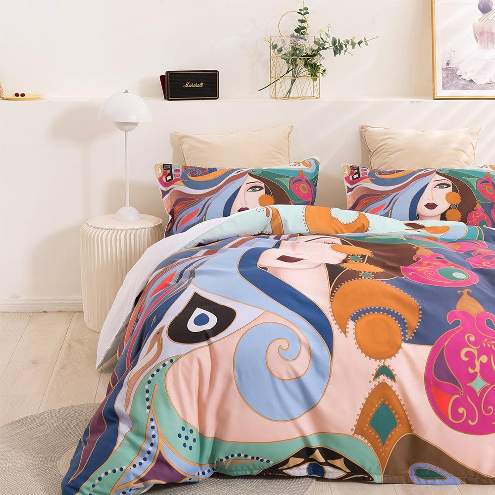 3D Beautiful Girl Quilt Cover Set Bedding Set Duvet Cover Pillowcases 323