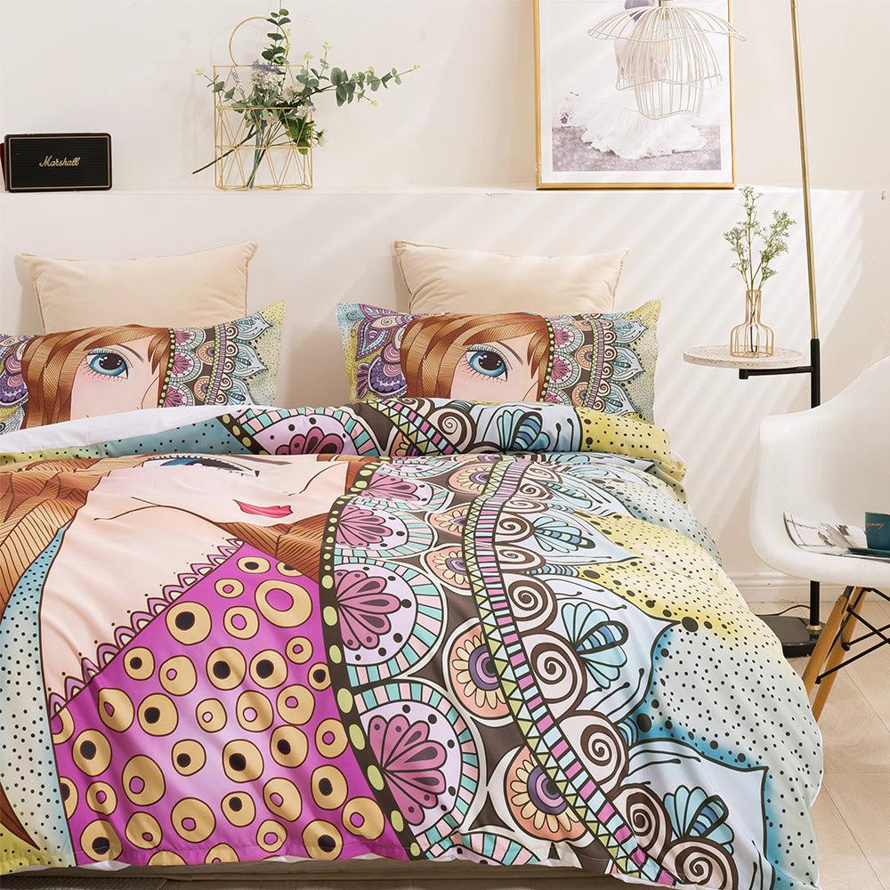 3D Beautiful Girl Quilt Cover Set Bedding Set Duvet Cover Pillowcases 324