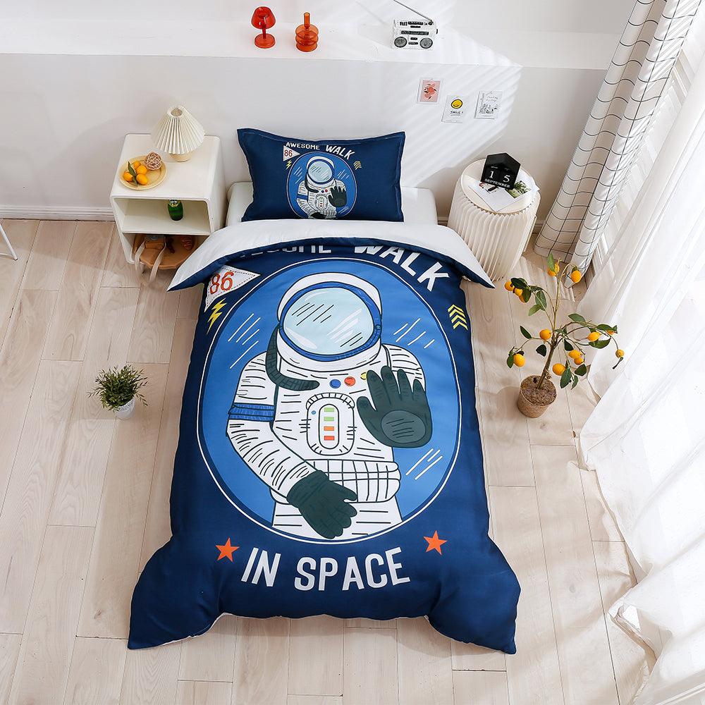 3D Cartoon Astronaut Pattern Quilt Cover Set Bedding Set Duvet Cover Pillowcases 183