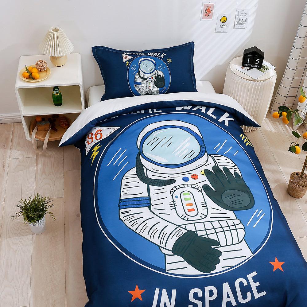 3D Cartoon Astronaut Pattern Quilt Cover Set Bedding Set Duvet Cover Pillowcases 183