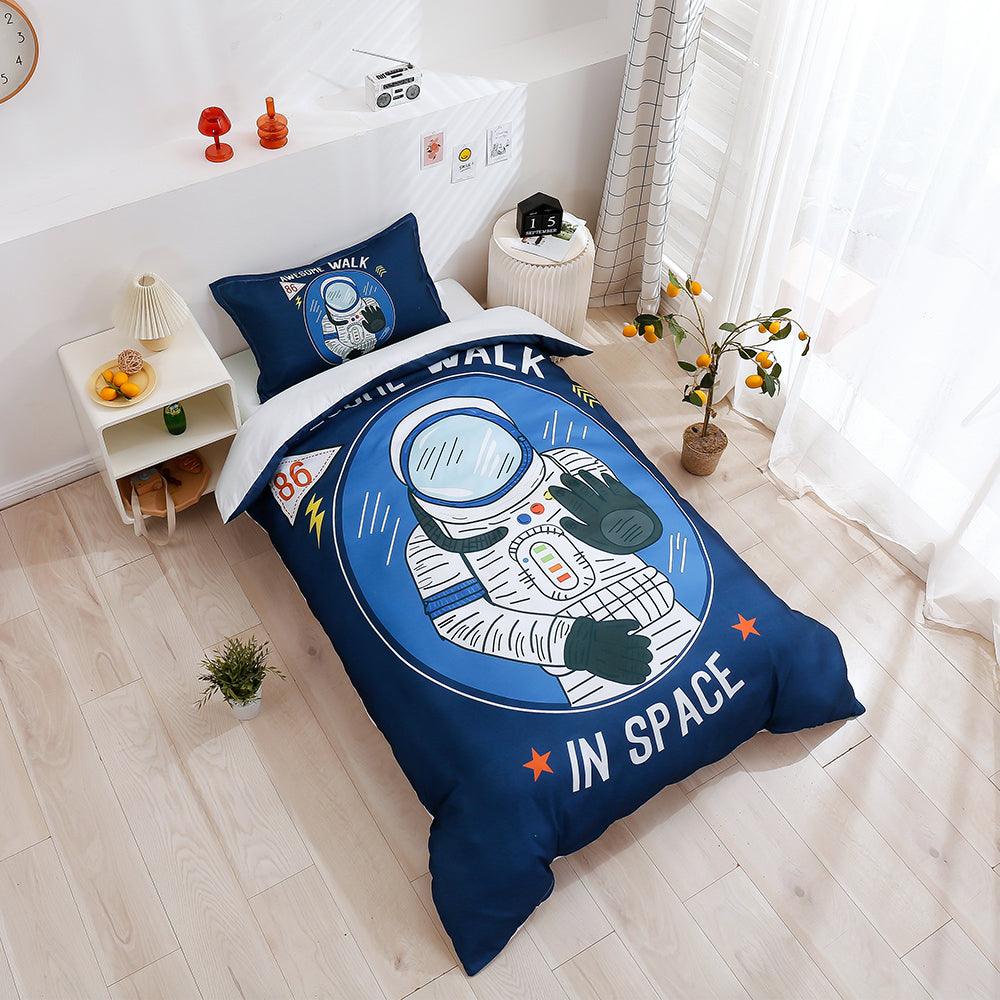 3D Cartoon Astronaut Pattern Quilt Cover Set Bedding Set Duvet Cover Pillowcases 183
