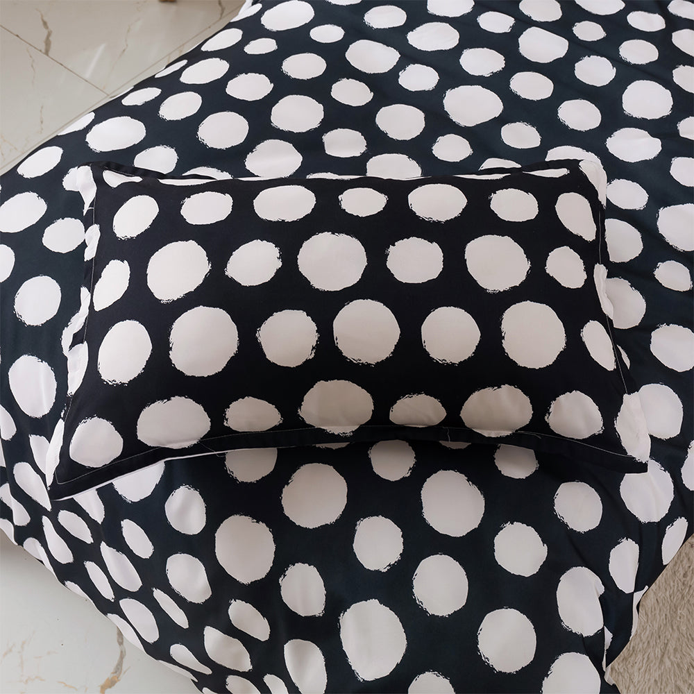 3D Black Roundness Geometric Pattern Quilt Cover Set Bedding Set Duvet Cover Pillowcases 396