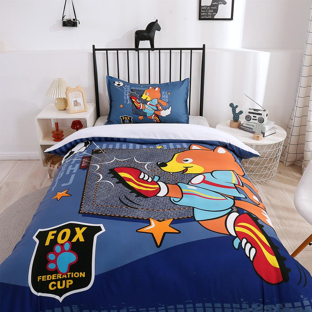3D Cartoon Animal Fox Quilt Cover Set Bedding Set Duvet Cover Pillowcases 197