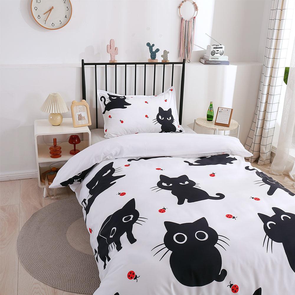3D Cartoon Animal Cat Quilt Cover Set Bedding Set Duvet Cover Pillowcases 187