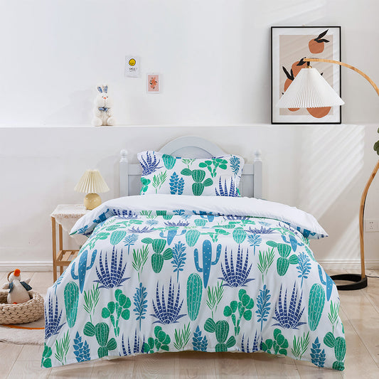 3D Cactus Aloe Pattern Green Quilt Cover Set Bedding Set Duvet Cover Pillowcases 170
