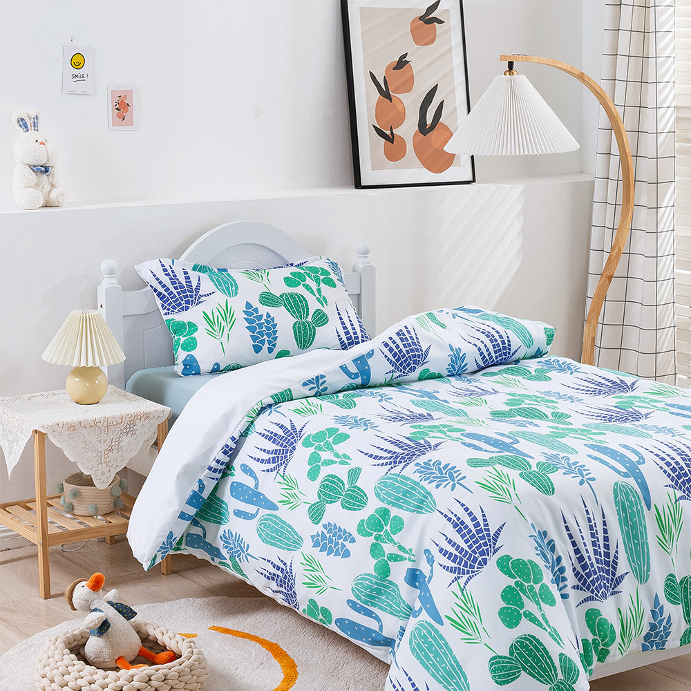 3D Cactus Aloe Pattern Green Quilt Cover Set Bedding Set Duvet Cover Pillowcases 170