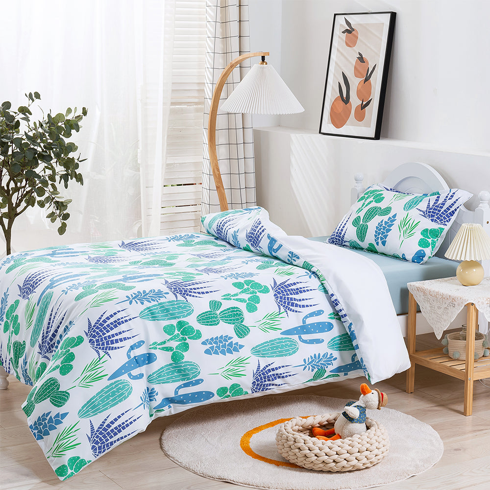 3D Cactus Aloe Pattern Green Quilt Cover Set Bedding Set Duvet Cover Pillowcases 170