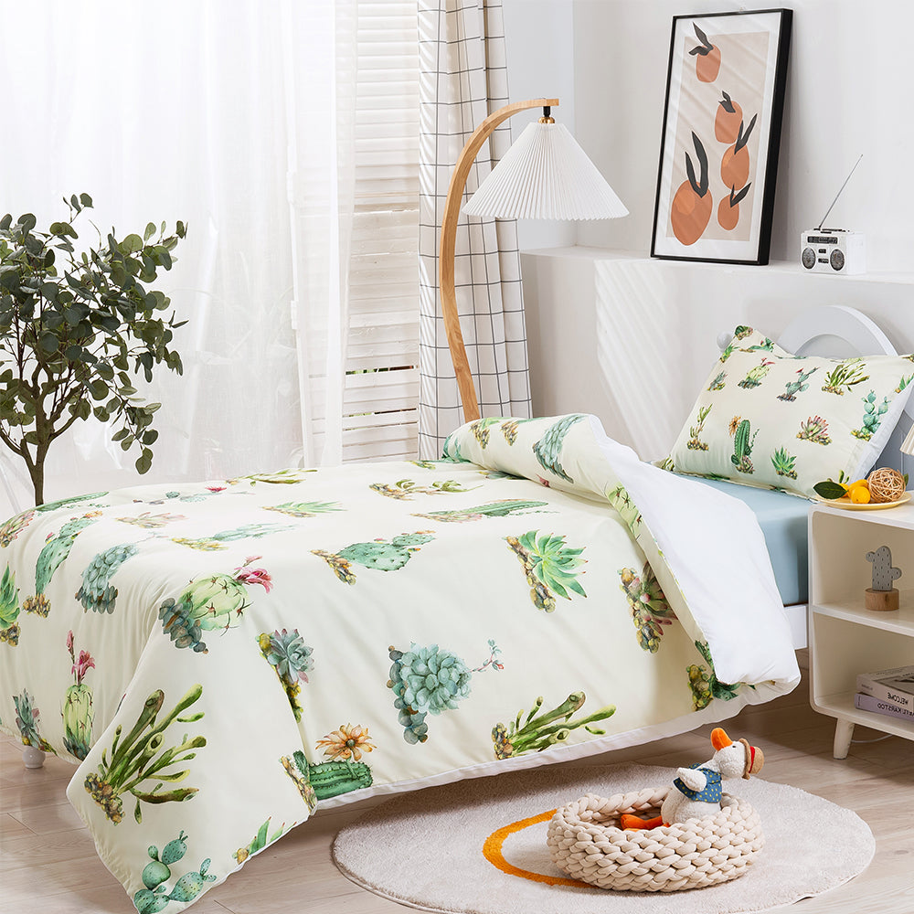 3D Cactus Succulent Quilt Cover Set Bedding Set Duvet Cover Pillowcase 174
