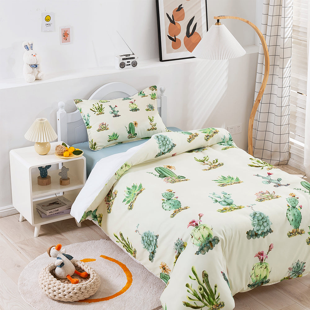 3D Cactus Succulent Quilt Cover Set Bedding Set Duvet Cover Pillowcase 174