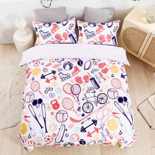 3D Balls Sports Pattern Quilt Cover Set Bedding Set Duvet Cover Pillowcases 620