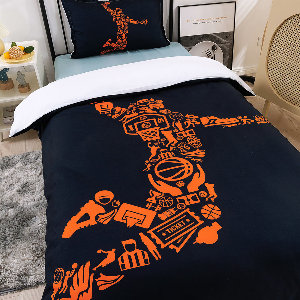 3D Basketball Abstract Quilt Cover Set Bedding Set Duvet Cover Pillowcases 189