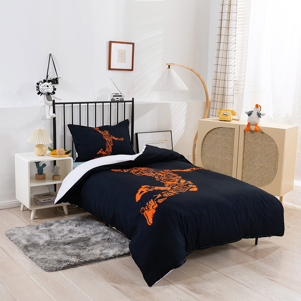 3D Basketball Abstract Quilt Cover Set Bedding Set Duvet Cover Pillowcases 189