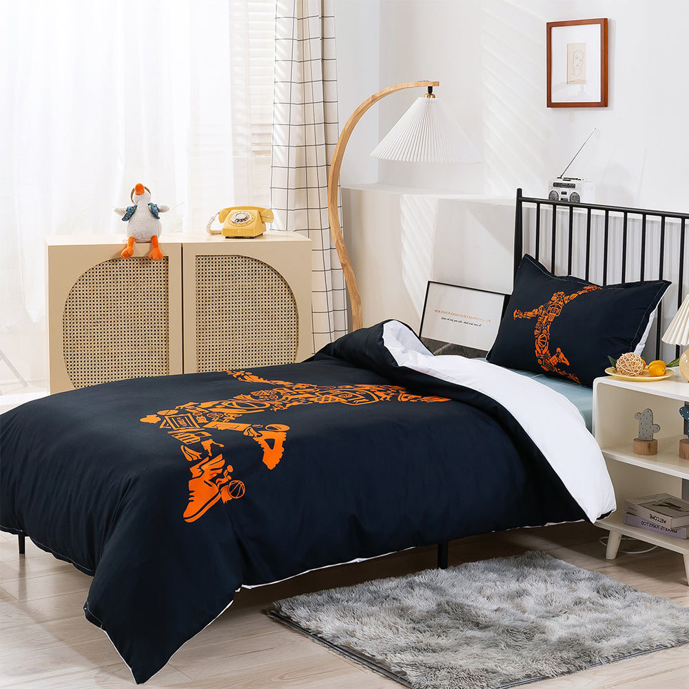 3D Basketball Abstract Quilt Cover Set Bedding Set Duvet Cover Pillowcases 189