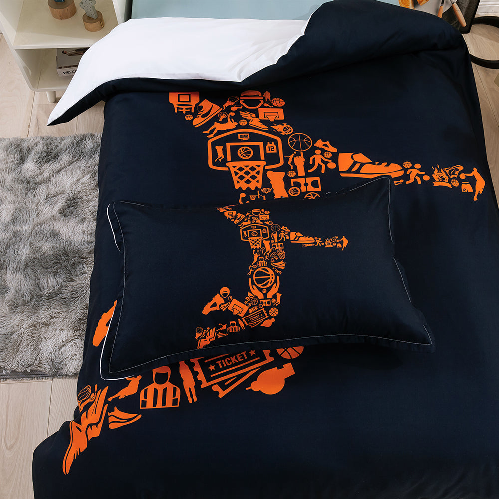 3D Basketball Abstract Quilt Cover Set Bedding Set Duvet Cover Pillowcases 189