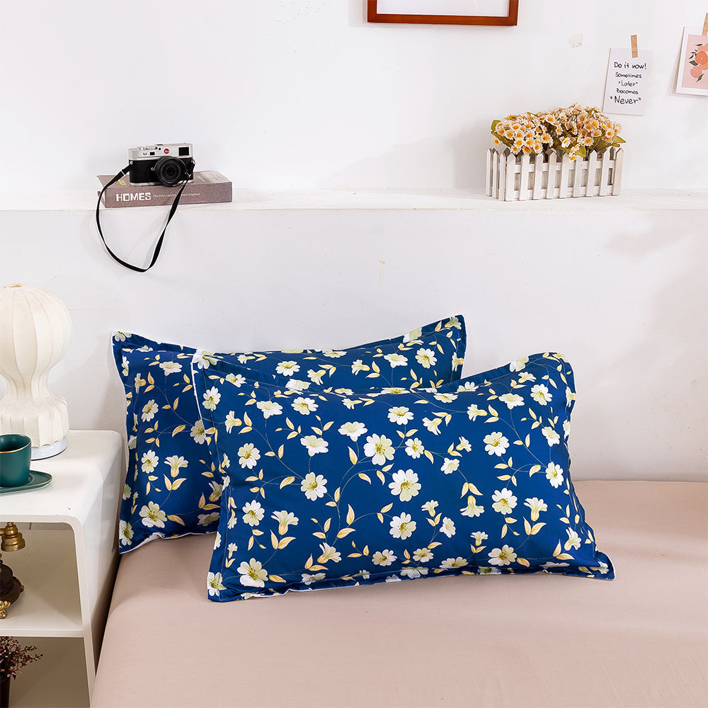 3D Blue Daisy Floral Quilt Cover Set Bedding Set Duvet Cover Pillowcases 627