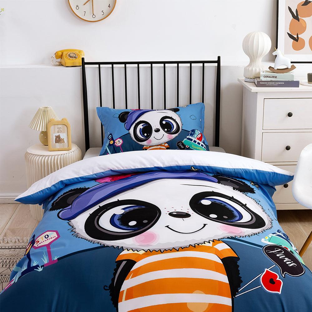 3D Cartoon Animal Panda Quilt Cover Set Bedding Set Duvet Cover Pillowcases 203