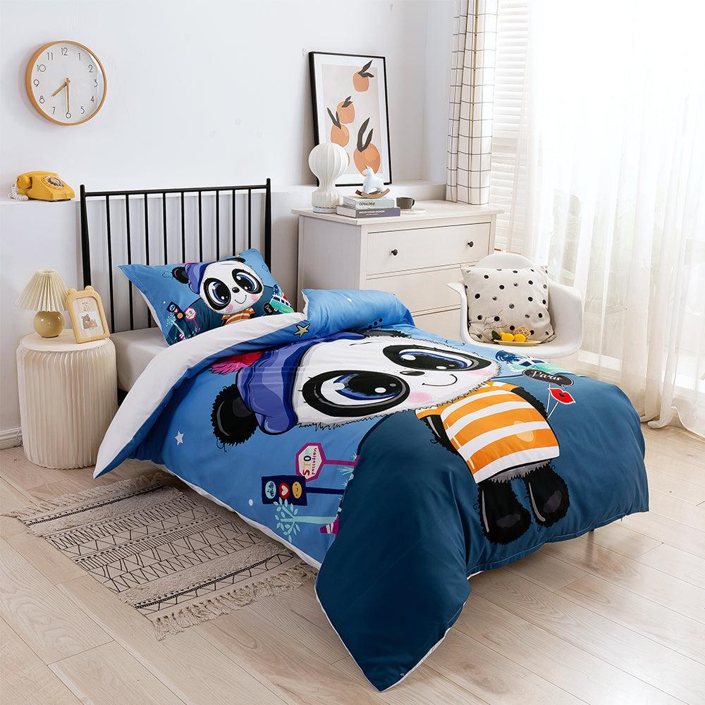 3D Cartoon Animal Panda Quilt Cover Set Bedding Set Duvet Cover Pillowcases 203