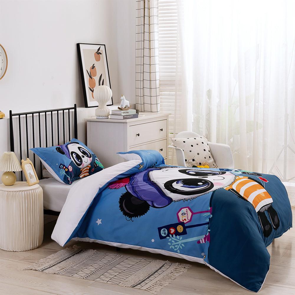 3D Cartoon Animal Panda Quilt Cover Set Bedding Set Duvet Cover Pillowcases 203