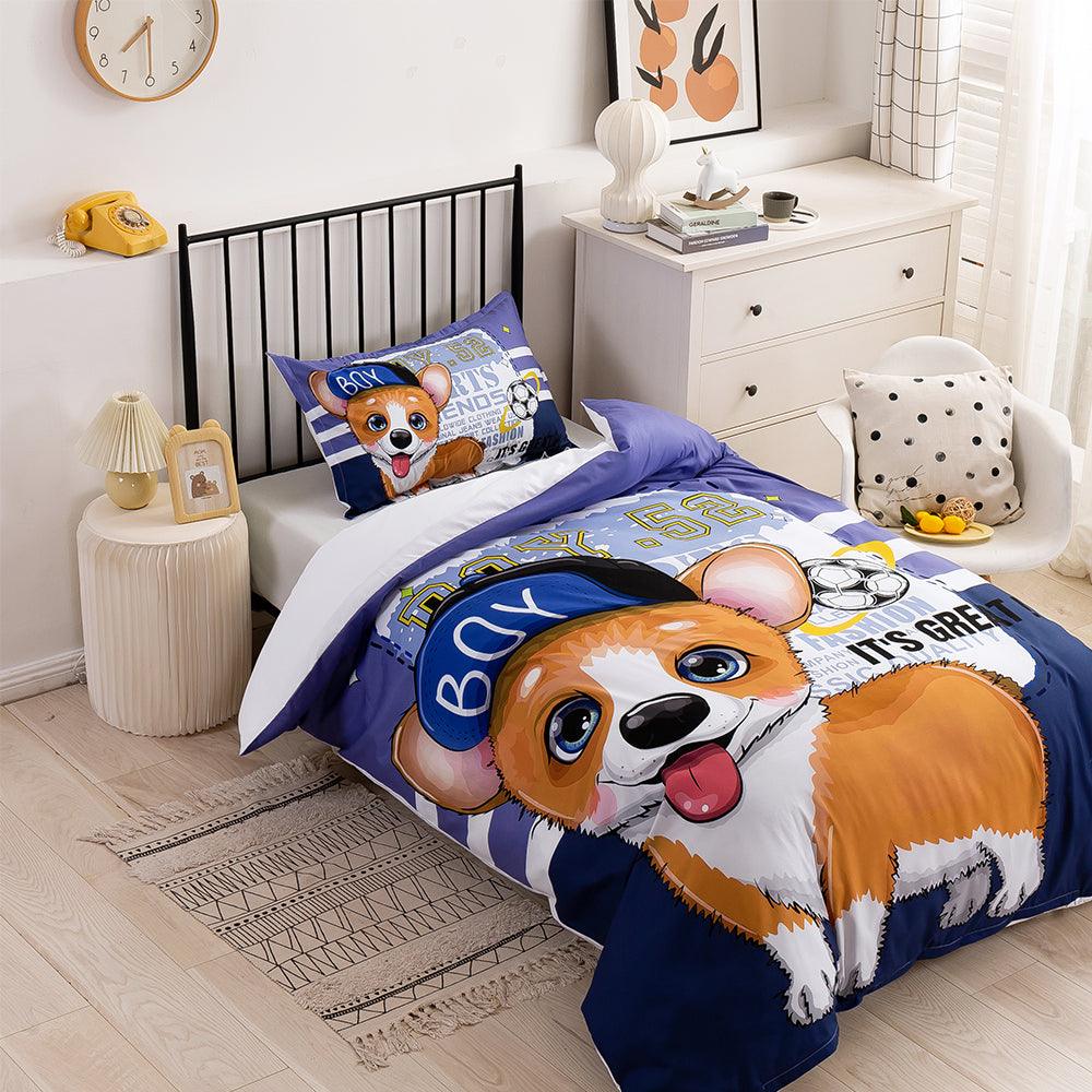 3D Cartoon Animal Dog Quilt Cover Set Bedding Set Duvet Cover Pillowcases 205