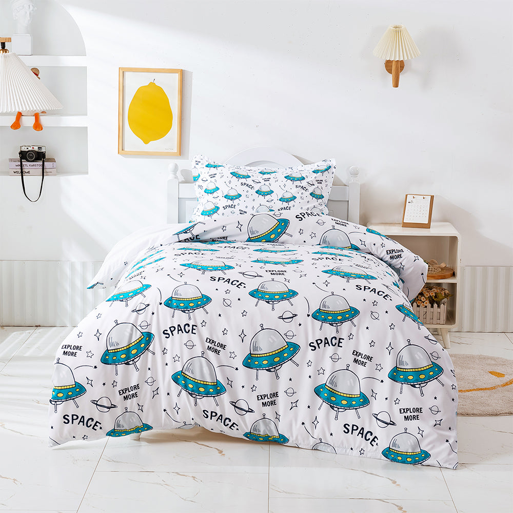 3D Cartoon Aircraft Pattern Quilt Cover Set Bedding Set Duvet Cover Pillowcases 452