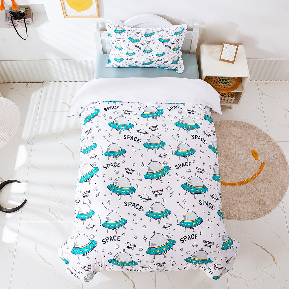 3D Cartoon Aircraft Pattern Quilt Cover Set Bedding Set Duvet Cover Pillowcases 452