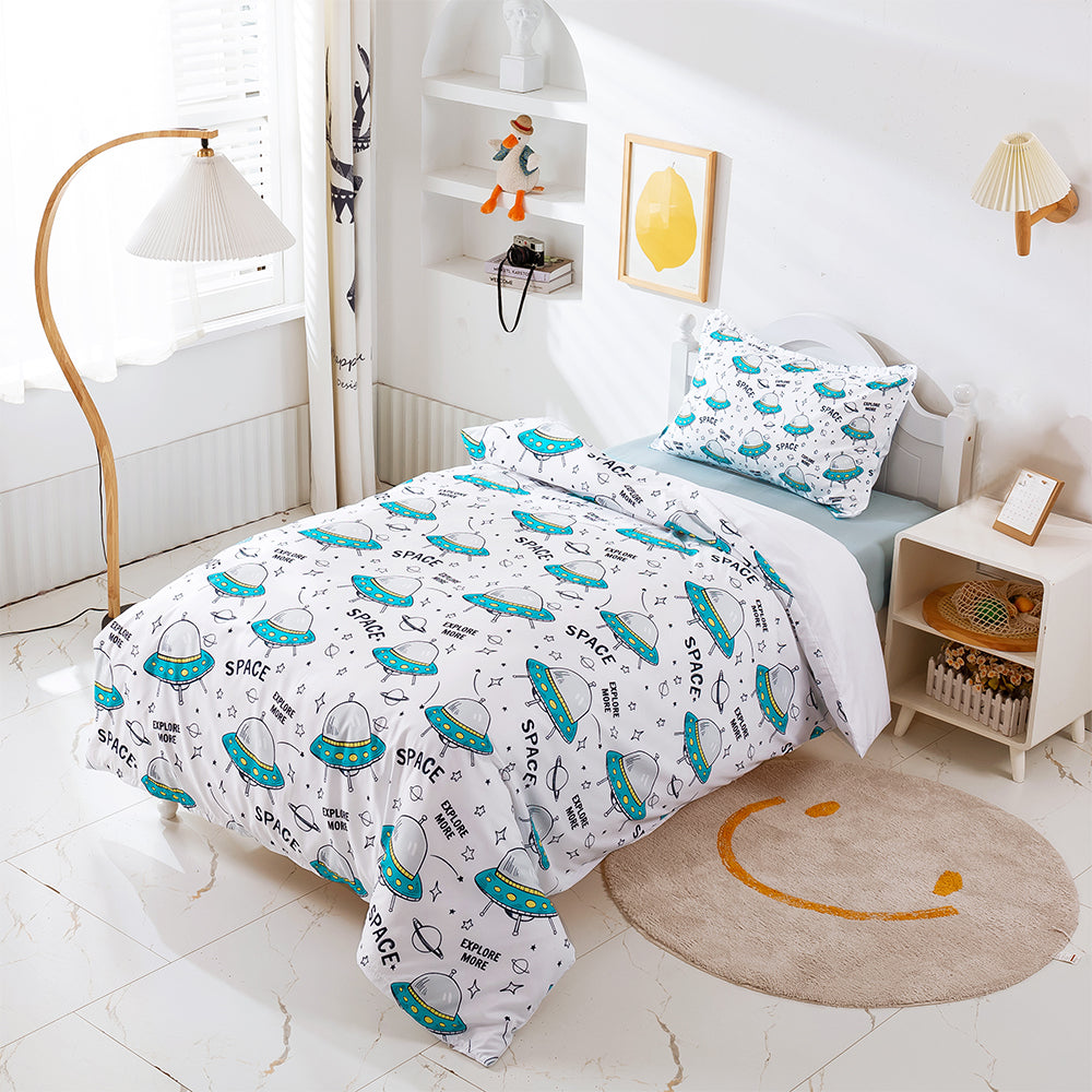 3D Cartoon Aircraft Pattern Quilt Cover Set Bedding Set Duvet Cover Pillowcases 452