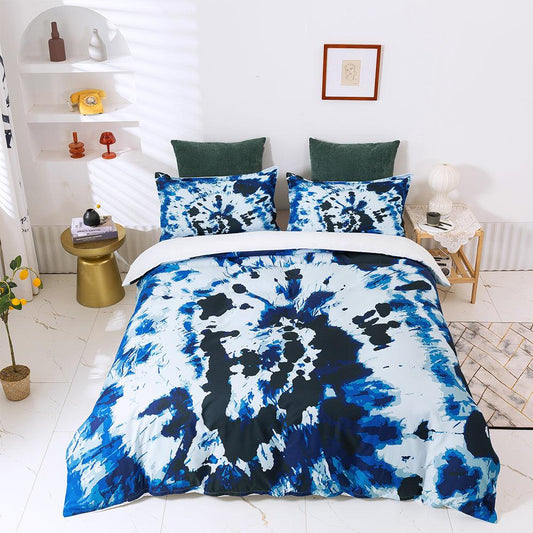 3D Blue Tie Dye Quilt Cover Set Bedding Set Duvet Cover Pillowcases 44