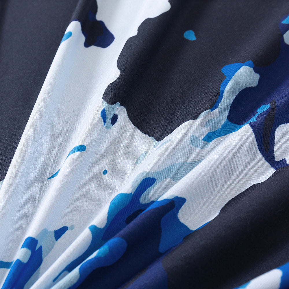 3D Blue Abstract Watercolor Quilt Cover Set Bedding Set Duvet Cover Pillowcases 640