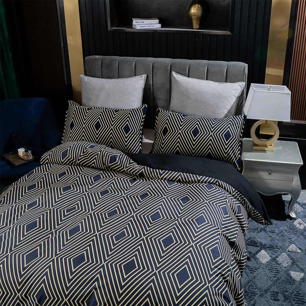 3D Abstract Geometric Rhombus Quilt Cover Set Bedding Set Duvet Cover Pillowcases 176