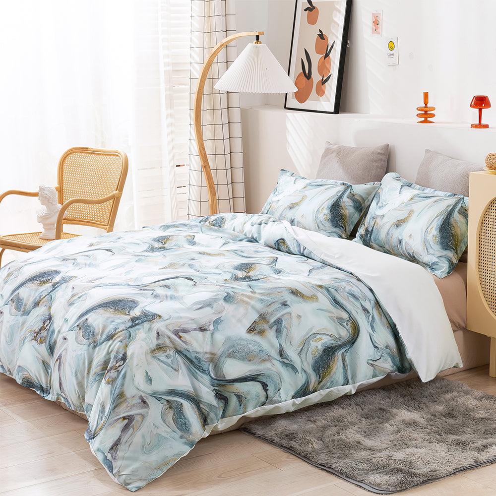 3D Abstract Marble Texture Quilt Cover Set Bedding Set Duvet Cover Pillowcases 313