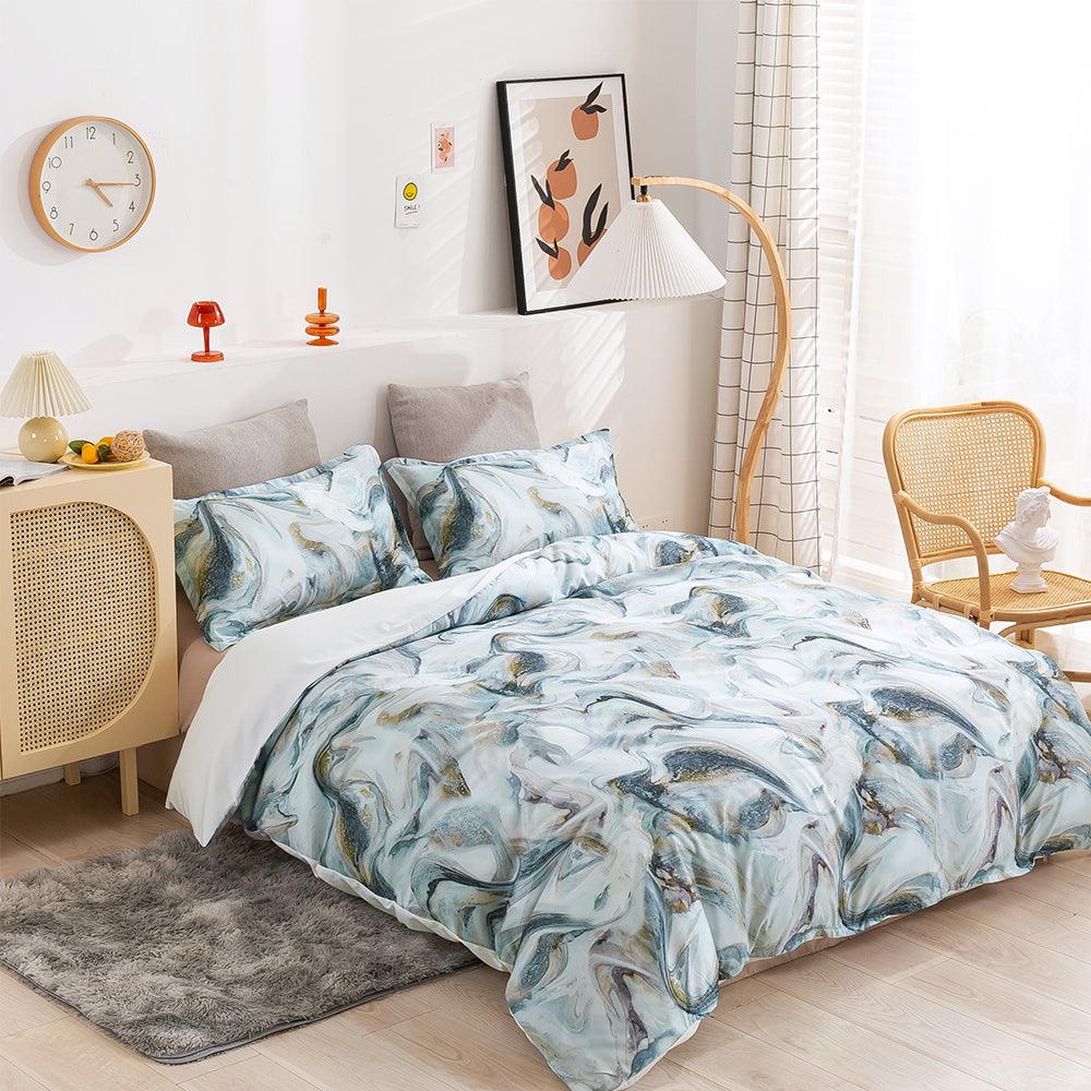 3D Abstract Marble Texture Quilt Cover Set Bedding Set Duvet Cover Pillowcases 313