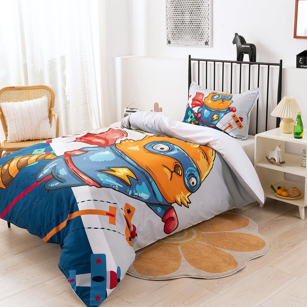 3D Cartoon Animal Pattern Quilt Cover Set Bedding Set Duvet Cover Pillowcases 323