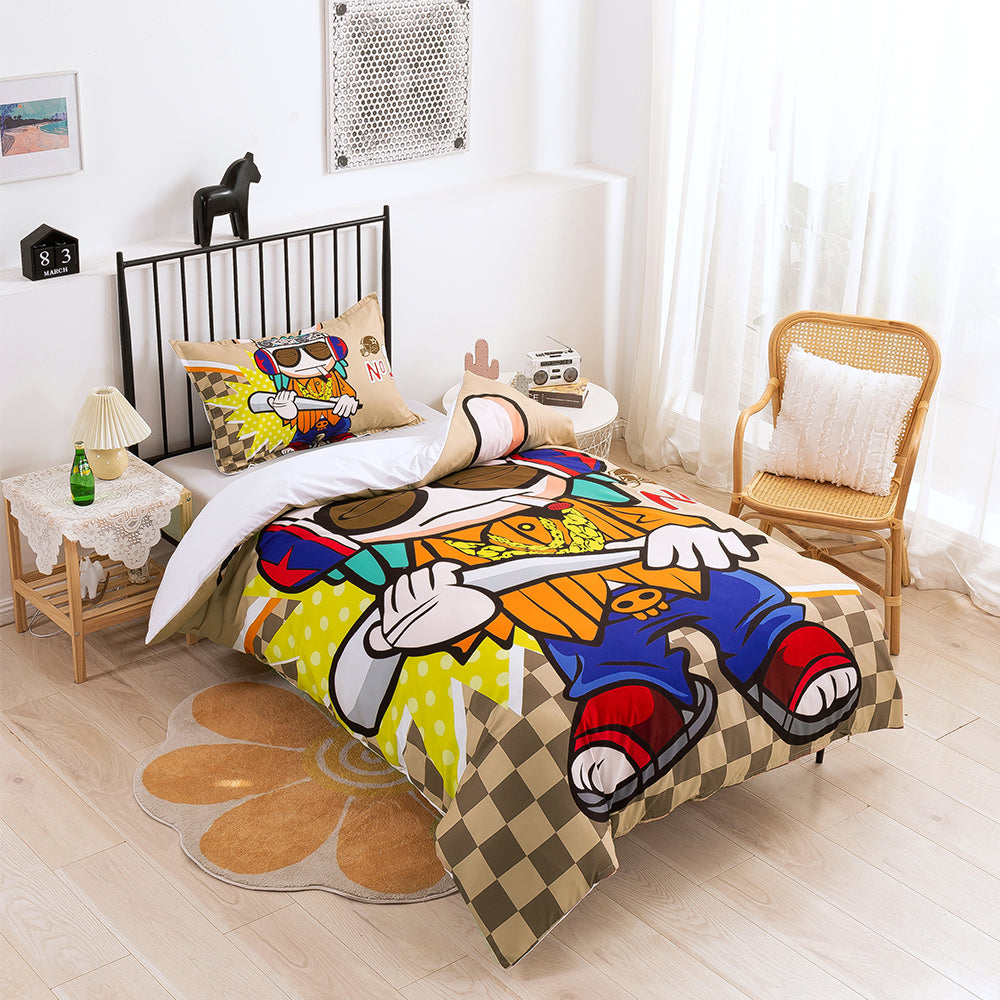 3D Animal Baseball Cartoon Quilt Cover Set Bedding Set Duvet Cover Pillowcases 220