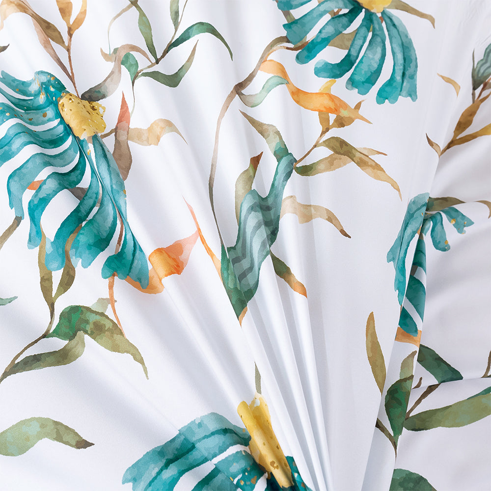 3D Blue Floral Pattern Quilt Cover Set Bedding Set Duvet Cover Pillowcases 411