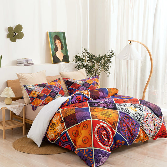 3D Bohemia Floral Retro Colorful Quilt Cover Set Bedding Set Duvet Cover Pillowcases 30