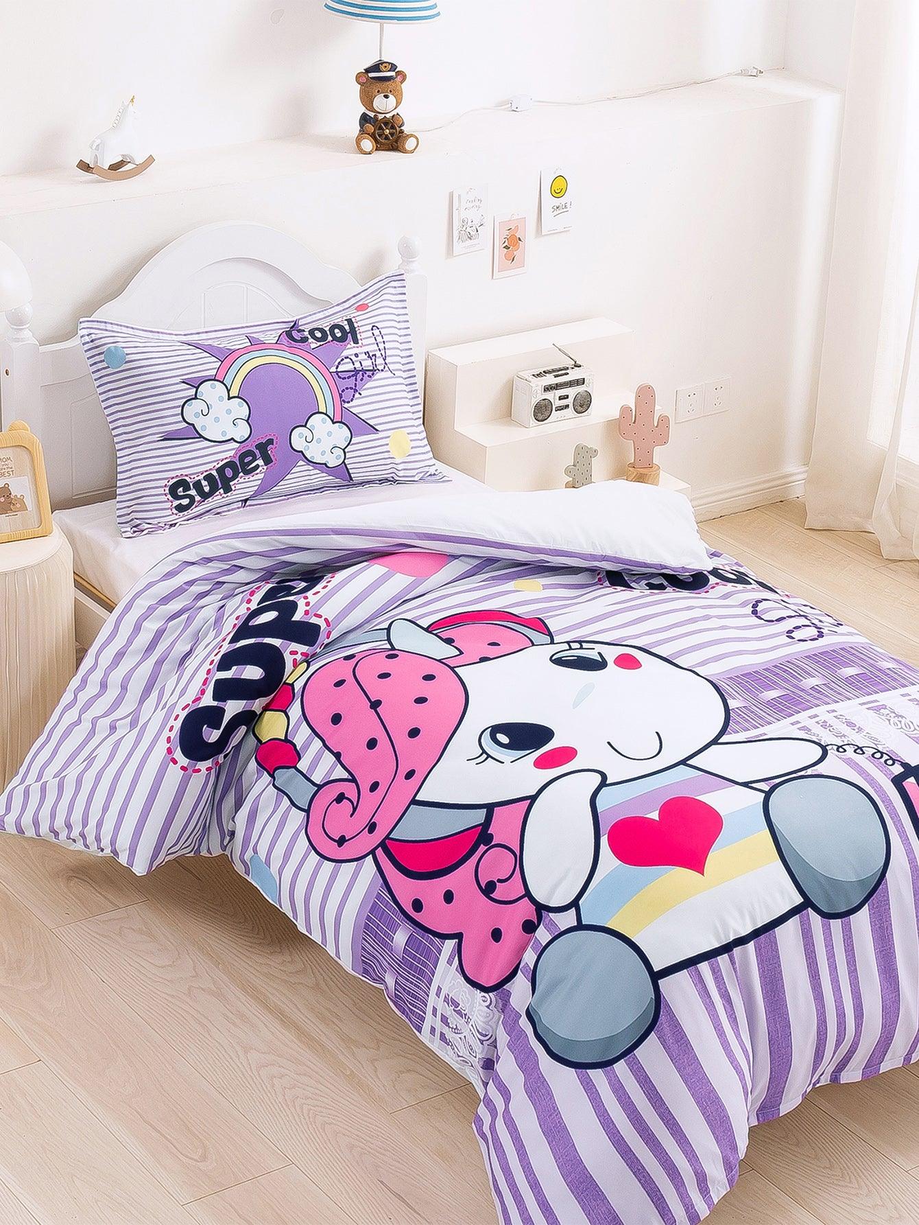 3D Cartoon Animal Unicorn Quilt Cover Set Bedding Set Duvet Cover Pillowcases 343