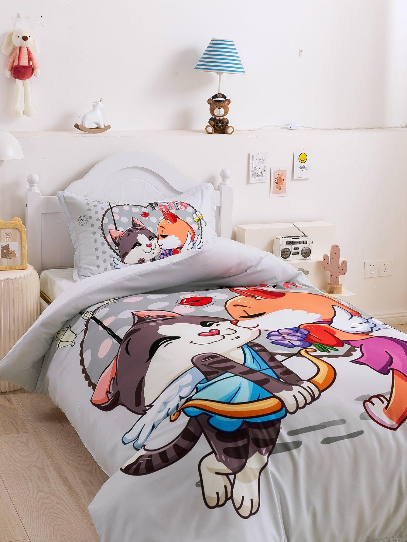 3D Cartoon Animal Love Quilt Cover Set Bedding Set Duvet Cover Pillowcases 349