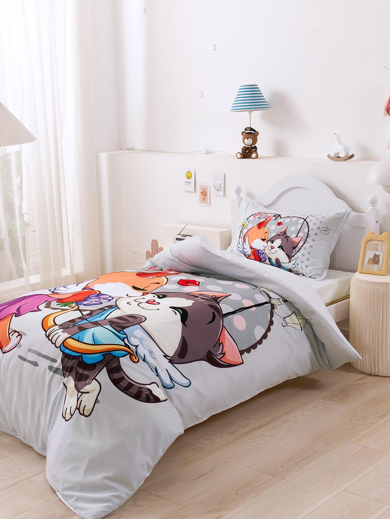 3D Cartoon Animal Love Quilt Cover Set Bedding Set Duvet Cover Pillowcases 349