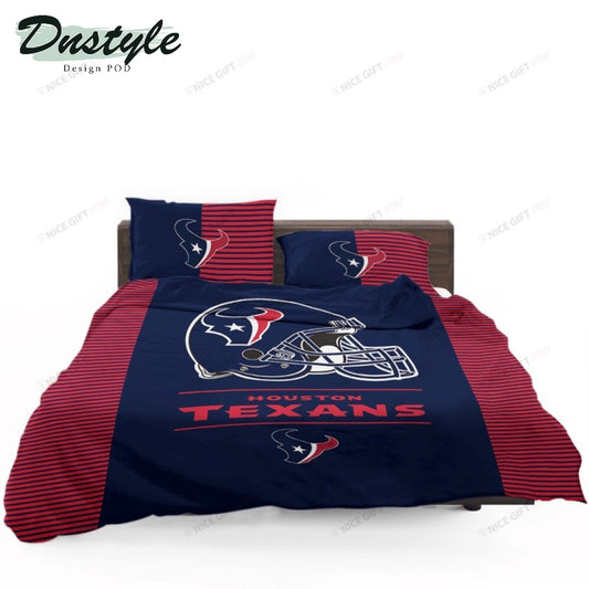 NFL Houston Texans Blue Red Helmet Bedding Set