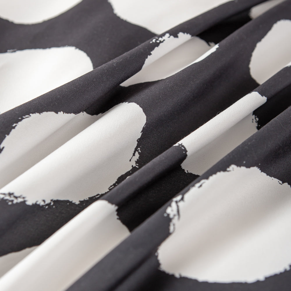 3D Black Geometric Roundness Pattern Quilt Cover Set Bedding Set Duvet Cover Pillowcases 604