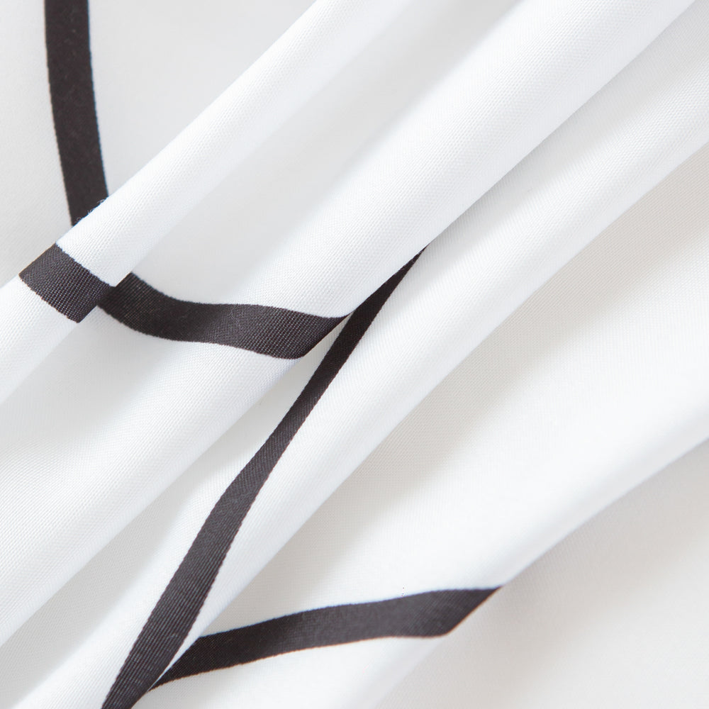 3D Black Lines Quilt Cover Set Bedding Set Duvet Cover Pillowcases 616