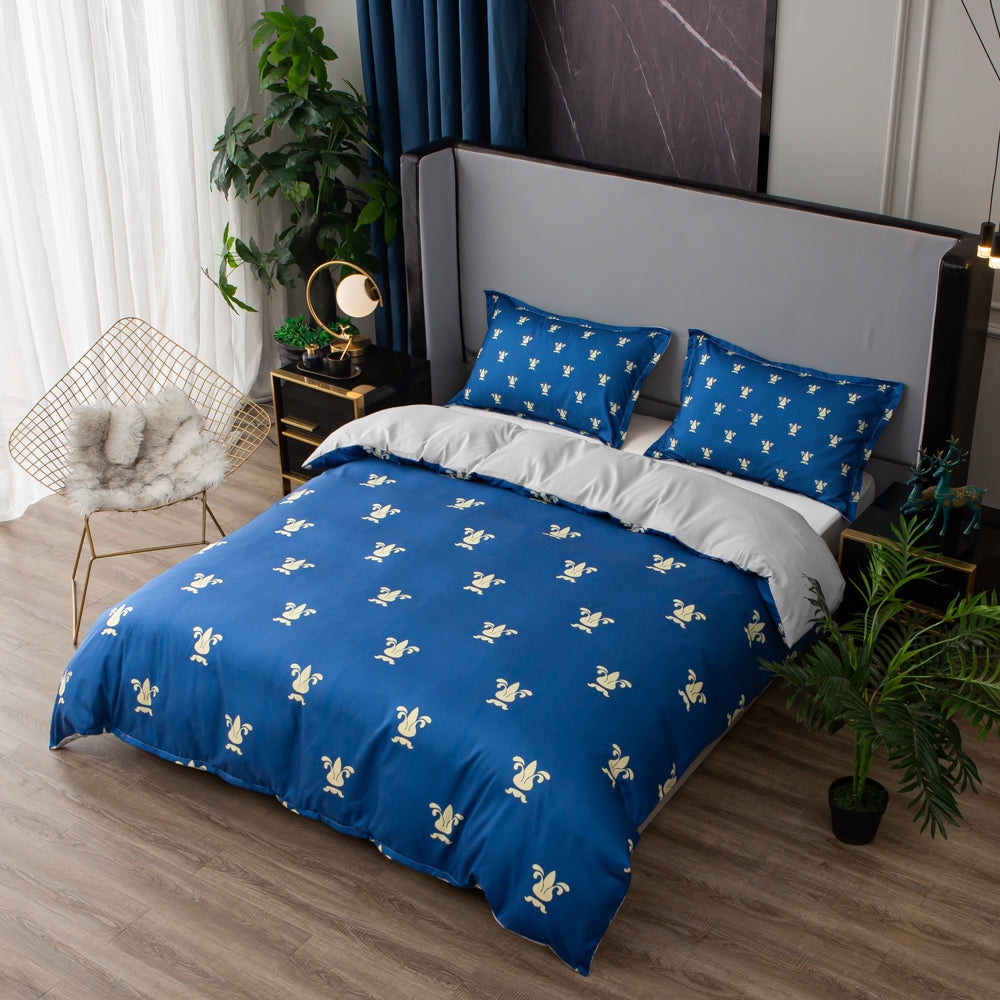 3D Blue Geometric Pattern Quilt Cover Set Bedding Set Duvet Cover Pillowcases 507