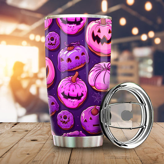 Halloween Donuts Tumbler Cup Custom Girly Pattern Car Accessories
