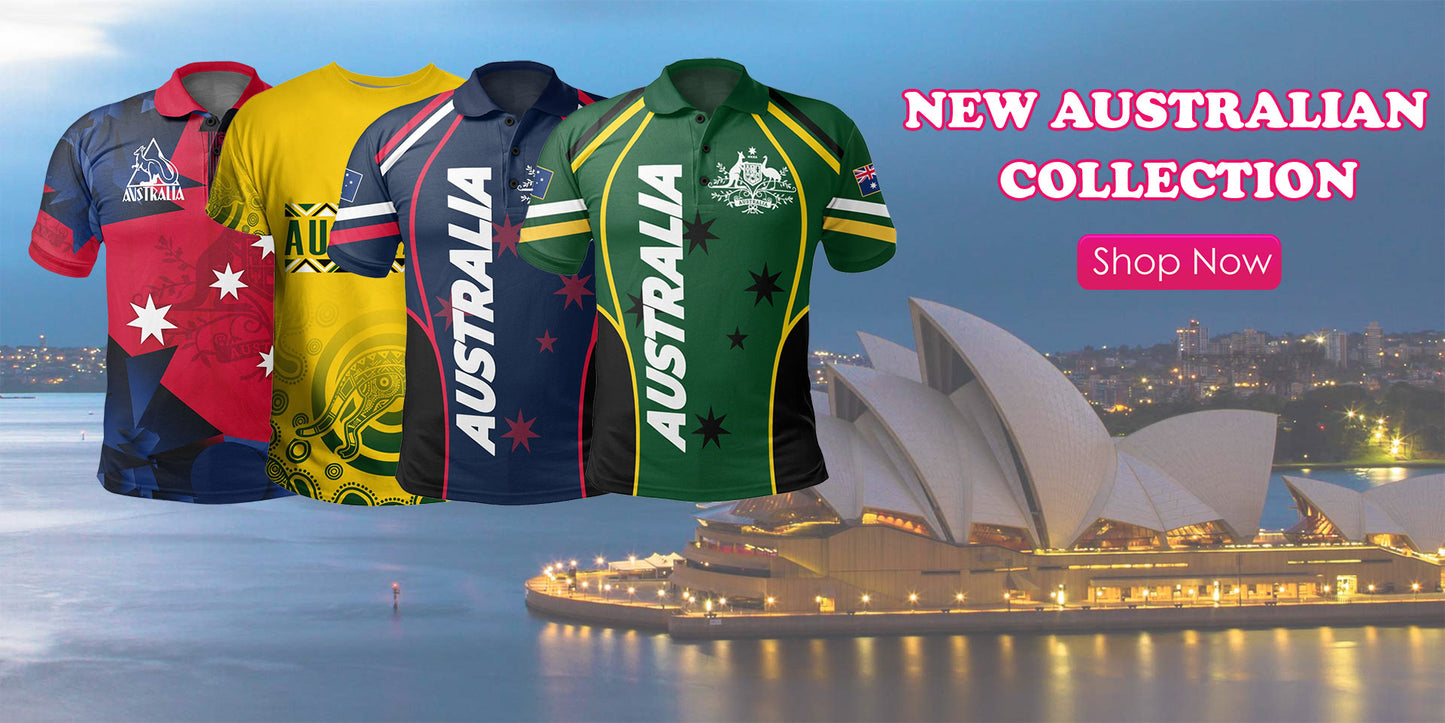 Custom Aussie shoes, t-shirts, hoodies, doona covers, baby clothes...