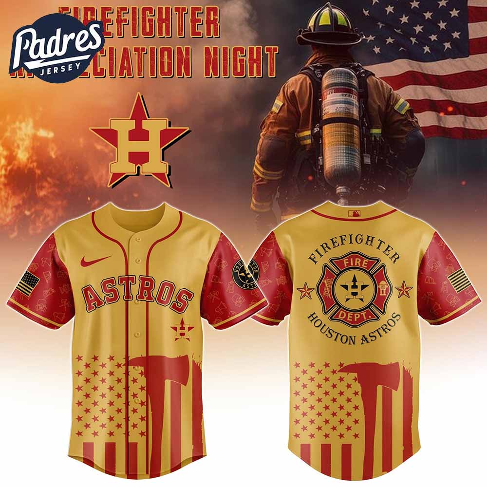 Houston Astros Firefighter Night 2025 Baseball Jersey - Padres Jersey Oasis: Elevate Your Baseball Style Game