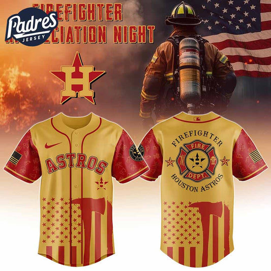 Houston Astros Firefighter Night 2025 Baseball Jersey - Padres Jersey Oasis: Elevate Your Baseball Style Game