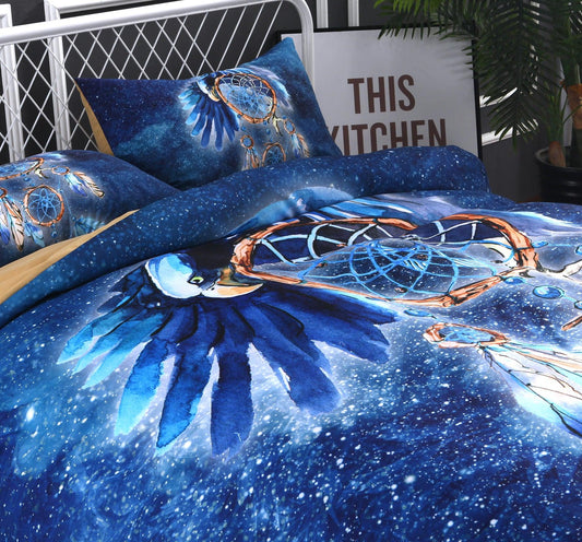 3D Blue Dream Catcher Quilt Cover Set Bedding Set Pillowcases 15