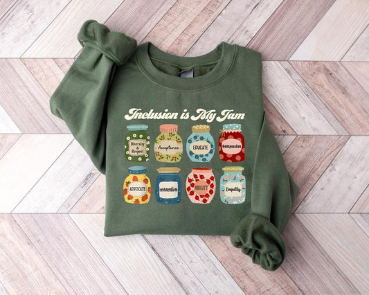 Inclusion Shirt, Neurodiversity Shirt, Inclusion Is My Jam, Special Education Teacher, Autism Awareness, Autism Teacher, Inclusion Teacher Sweatshirt